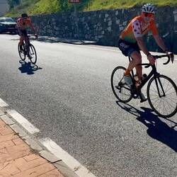 Lots of road cyclists around Monda