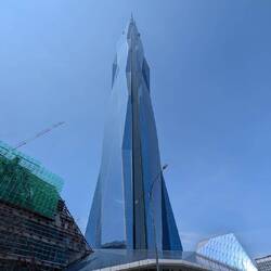 Zweithöchstes Gebäude der Welt. Noch geschlosaen