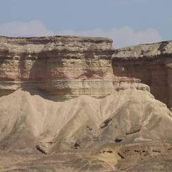 An der Küste wird der Canyon mehrfarbig