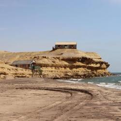 Ich erreiche die Flamingo-Lodge