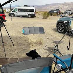 Solar charging the Bluetti unit