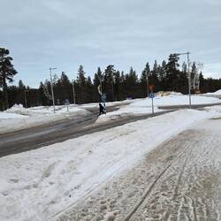 Leider setzte auch in Saariselkä zur Abreise Tauwetter ein. Deutlich früher als üblich :-/