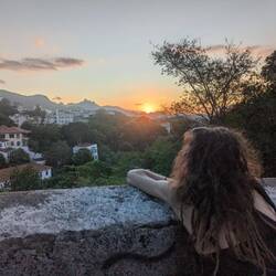 (erster) Sonnenuntergangsaussichtspunkt in Rio