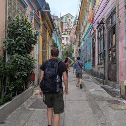 Afrikanisches Graffiti Viertel im Hafen Viertel