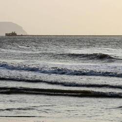 The remains of "Muelle de Puerto Colombia".