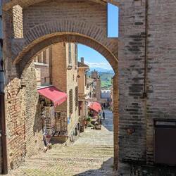 At Gradara castle, in a neighboring town.