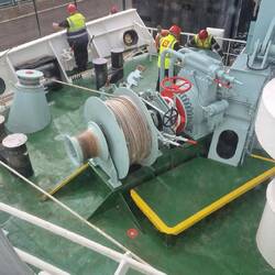 Crew preparing to cast off