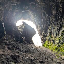 Blick aus der Höhle
