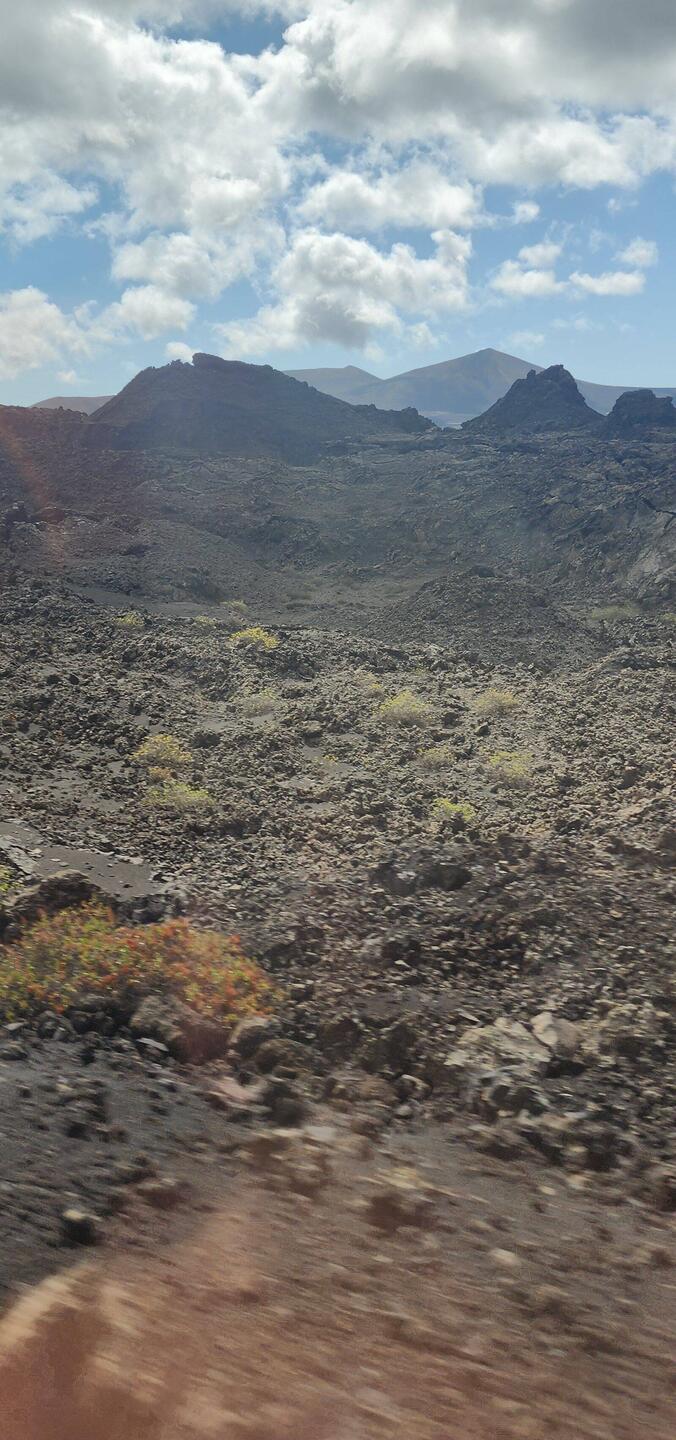 Volcanic landscape of Timanfaya National Park in Lanzarote, Canary Islands