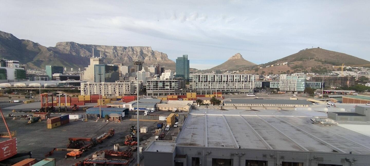 Table mountain left Signal Hill right