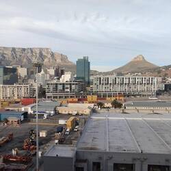 Table mountain left Signal Hill right