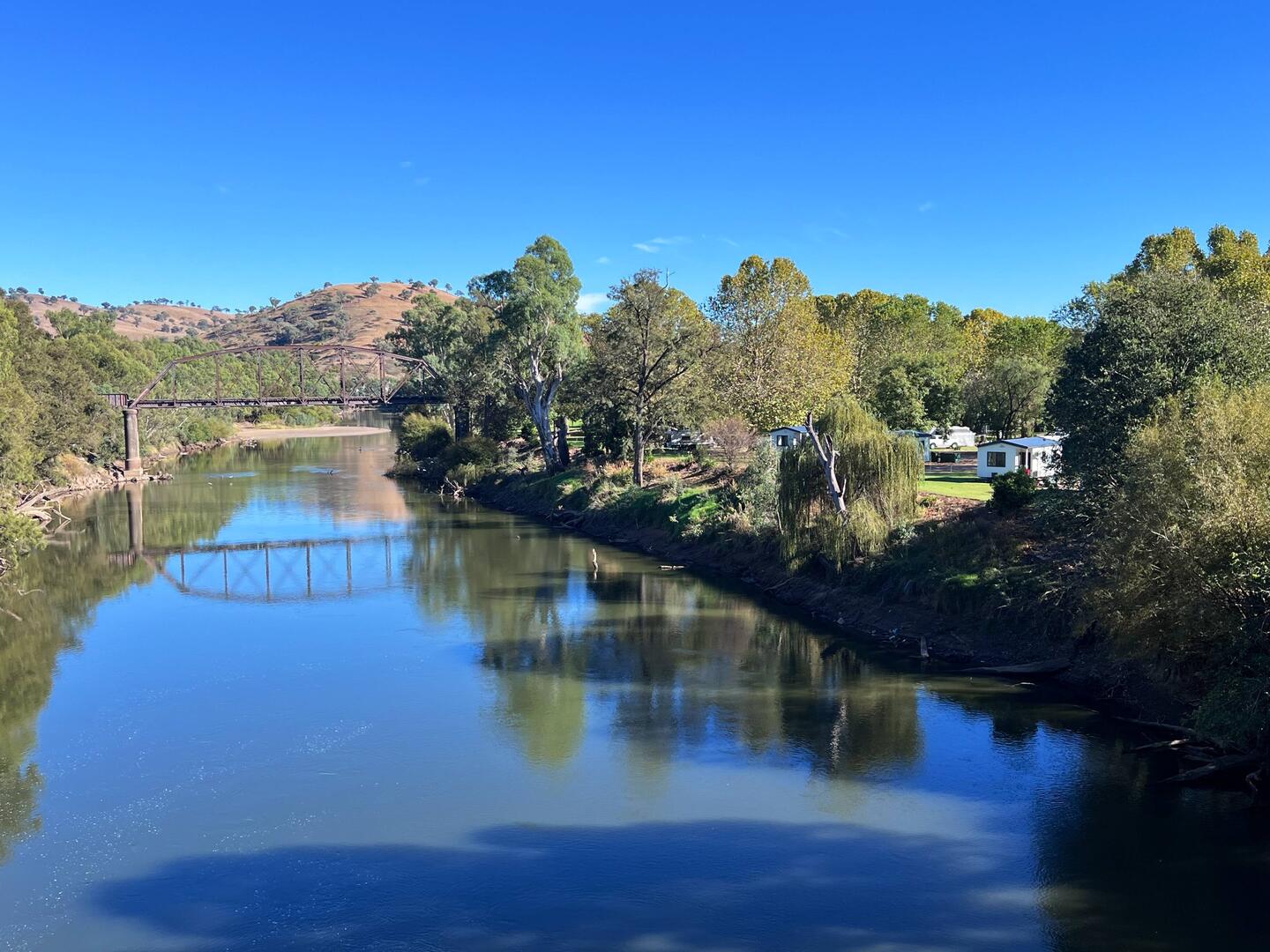 Our campground on the Murrumbidgee River