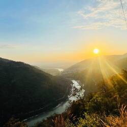 sunset near Kyarki absolutely worth the horrible 🛵ride