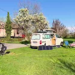 Farmhaus Carpaneto mit Blick auf die Po-Ebene