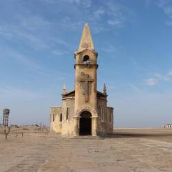 Der Kirchturm kann bestiegen werden (ich bin kaum zu erkennen)