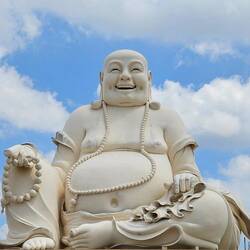 Smiling Buddha.