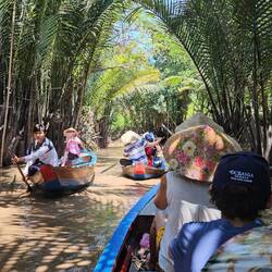 My view as we canoed down the canal.