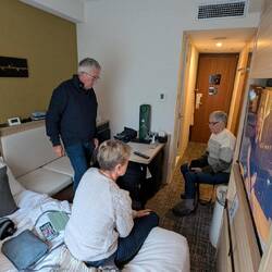 Hotel rooms were SMALL