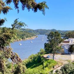 Blick auf den Guadiana von der Schlossmauer