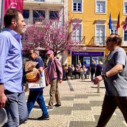 Fussgängerzone zur Hauptverkehrszeit