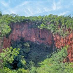 Buraco das Araras (Macaw pit) is one of the largest sinkholes in the world