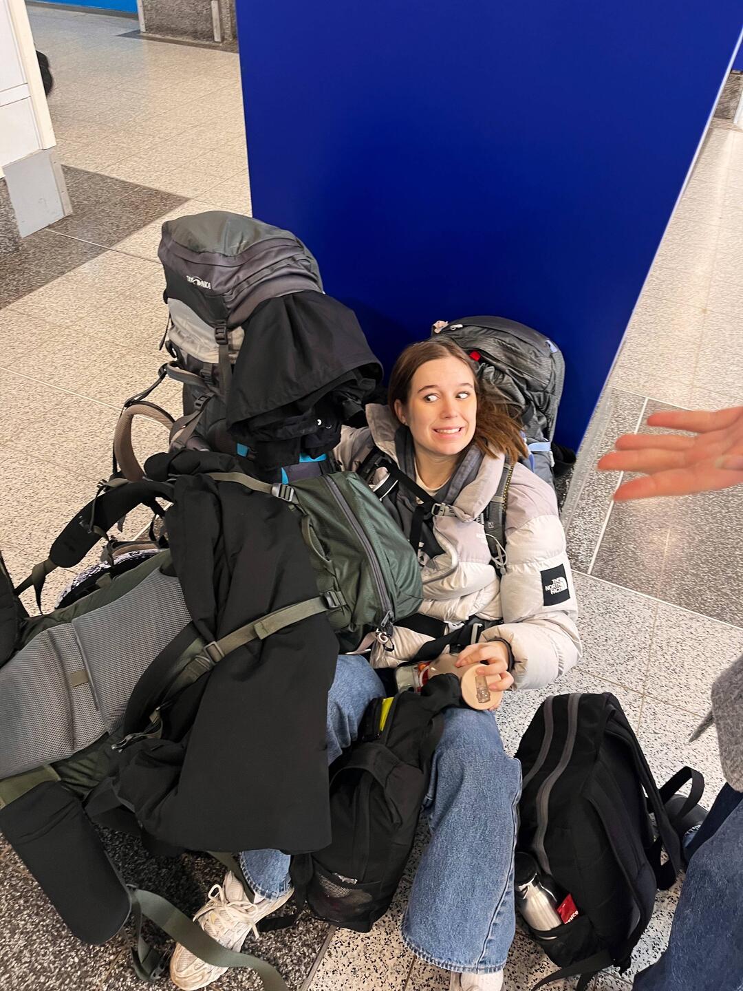 Von London nach Brighton, zu dritt mit den Rucksacken fällt man nochmal mehr auf😅