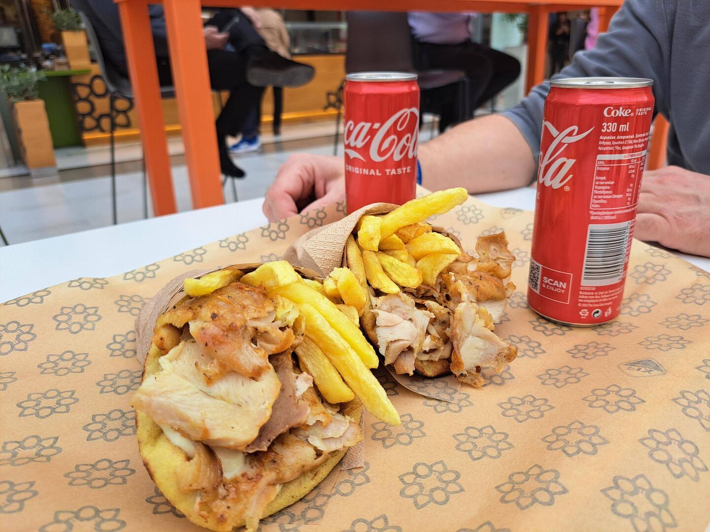 Pita souvlaki...check