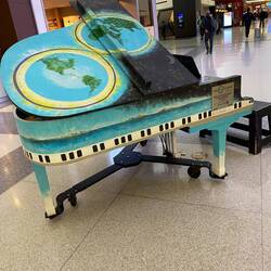 A painted piano cause why not?