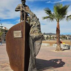 Fischerdenkmal in Puerto de Mazarrón