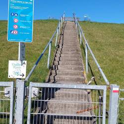 Alle Deiche waren für Frodo tabu, daß sorgte für 4 km Umwege.