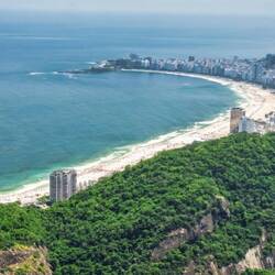 View from Sugar Loaf of Copacabana beach