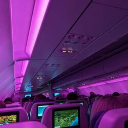 Inside lighting of Air Transat