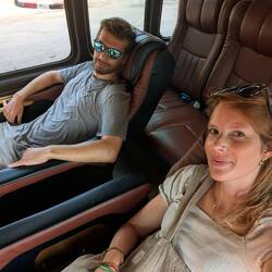 We booked a Grab from our hotel in Ao Nang to the port and got picked up with a very comfy van.