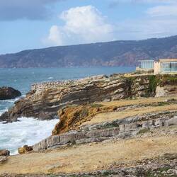 Ccoastline near Praia da Arriba in Cascais, Portugal