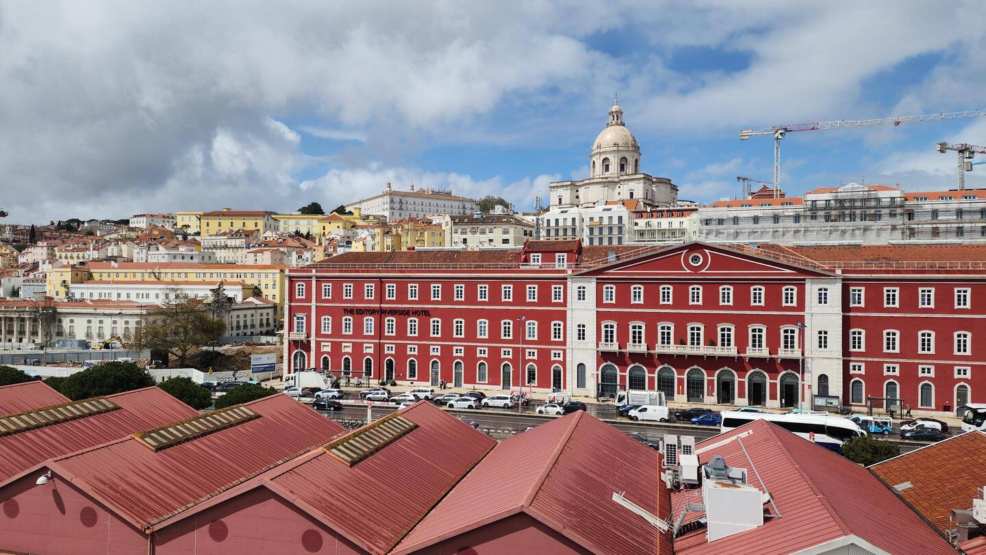 From our balcony, the Editory Riverside Santa Apolónia Hotel