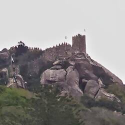 The Moorish Castle overlooking the town