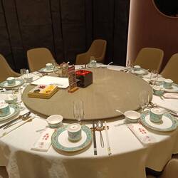 Drehscheibe für das Essen