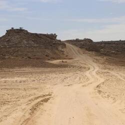 Die Straße führt in den Canyon...