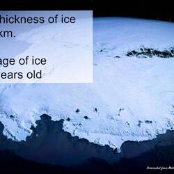 Weight of the ice pushes continent down as much as 1,600 feet; west sheet pushes it down even more.