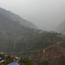 Leider komplett diesig und kein schöner Ausblick