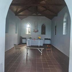 Inside church