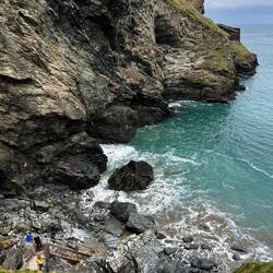Merlin's Cave. Advisable at low tide 🤣