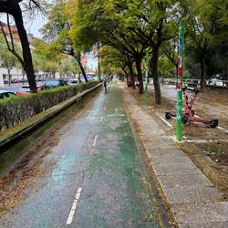 In Sevilla angekommen gibt es endlich Radwege