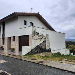 Pretty house with a nice mural