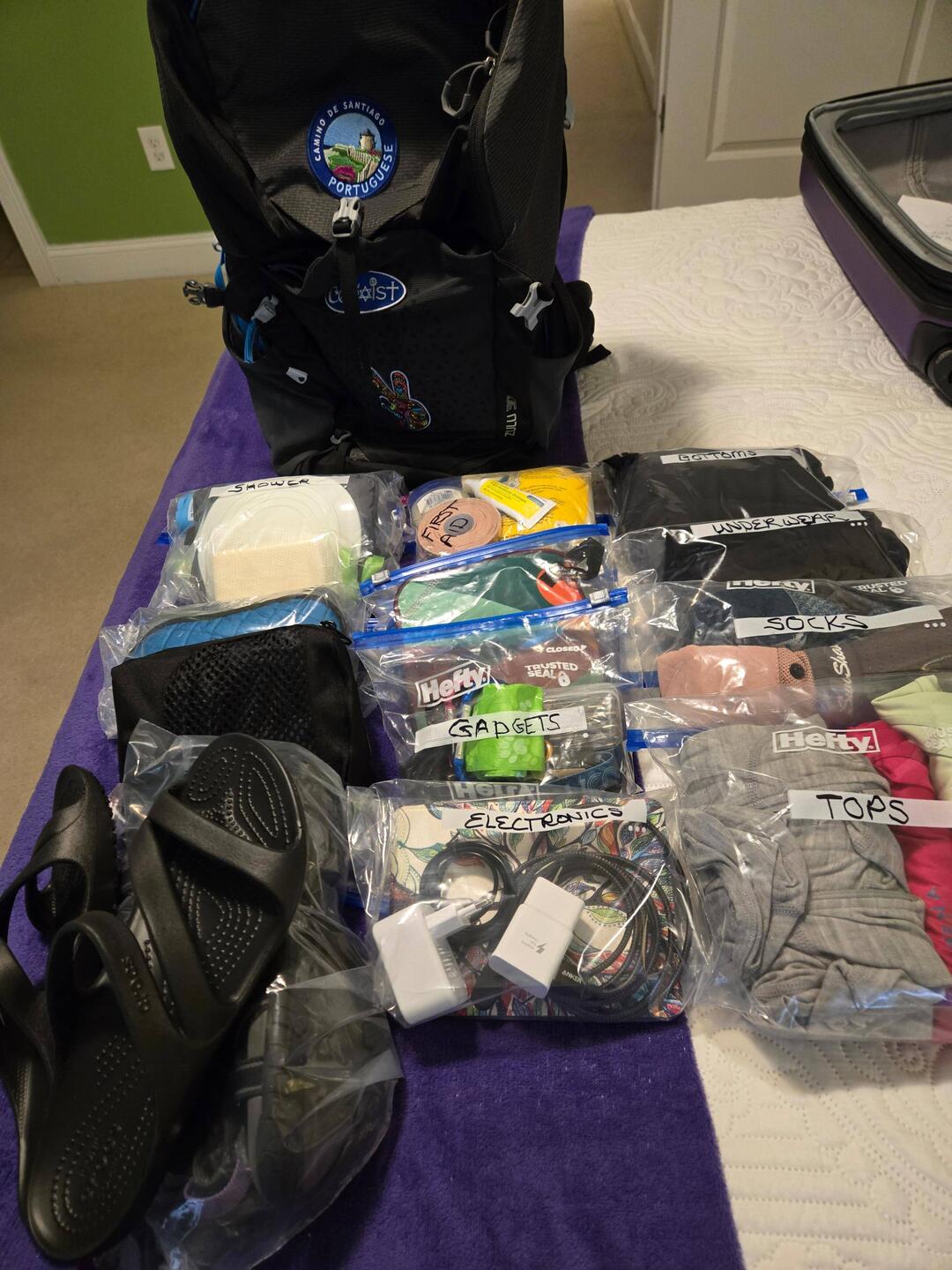 Contents of my backpack