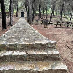 Picnic area for the romería