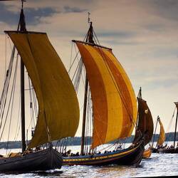 Navi ricostruite in viaggio di prova