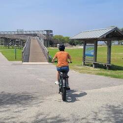 Headed Up The Ramp And Over The Highway