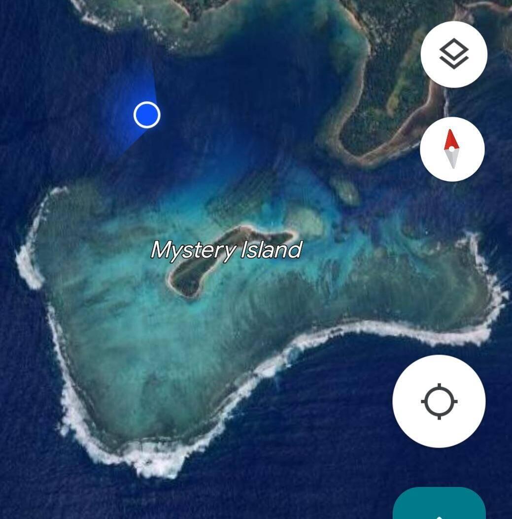 Blue dot = ship's location
