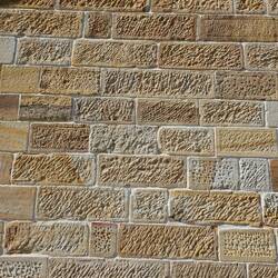 Each brick pattern is a different convict.